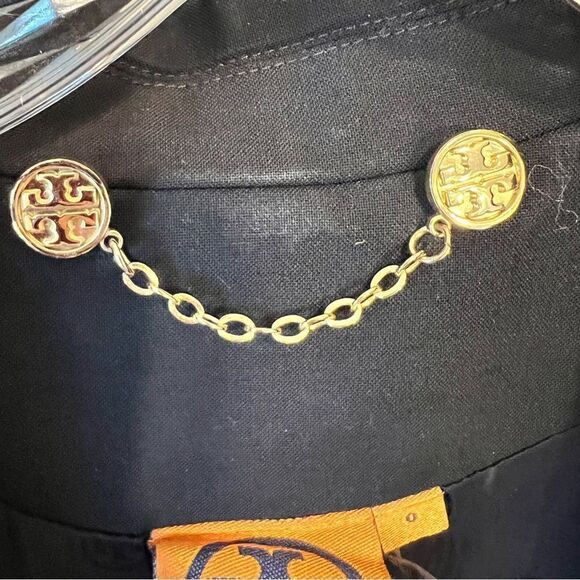 Tory Burch Pierre Navy Blue Double Button Blazer - Picture 8 of 13